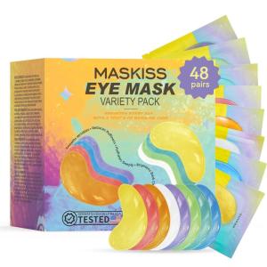 imageUnder Eye Patches Variety Pack 48 Pairs Eye Masks for Dark Circles Puffy Eyes Undereye Bags With 8 Colors 6 PairsColor Vegan Eye Skin Care Set for Bachelorette Party Favors8 Colors 48 pairs